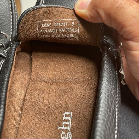 Size 9 Z Vaughn Black Slip On Loafers - Picture 2 of 4